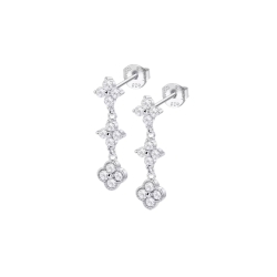 Pendientes Lotus Silver LP3889-4/1