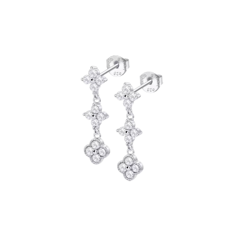 Pendientes Lotus Silver LP3889-4/1