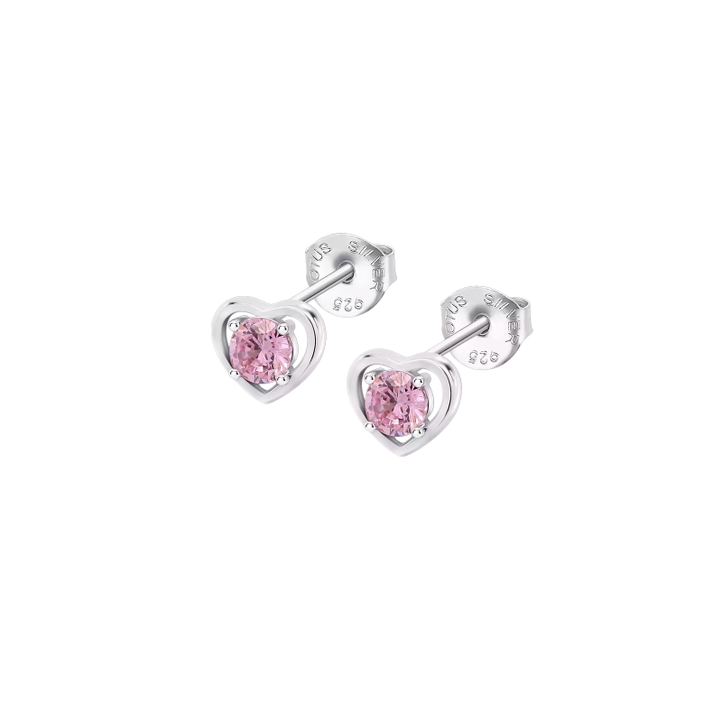 Pendientes Lotus Silver corazón LP3092-4/3