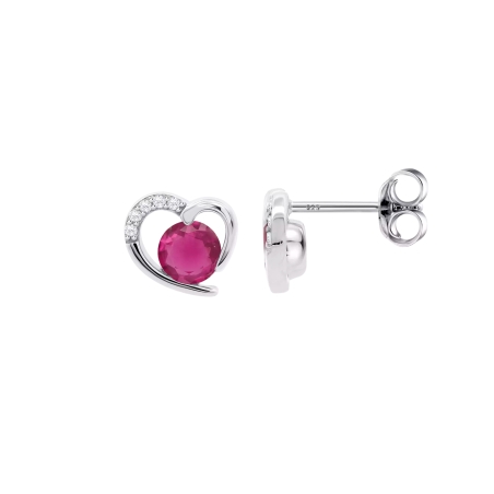 Pendientes Lotus Silver corazón LP3106-4/7