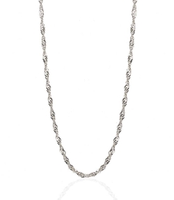 CADENA "SINGAPUR" PLATA DE LEY 50 CM