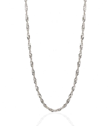 CADENA "SINGAPUR" PLATA DE LEY 50 CM