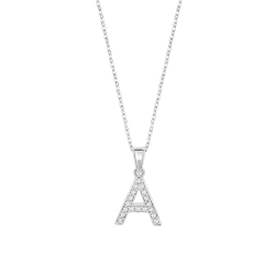 Collar Lotus letra y circonitas LP1958-1/A