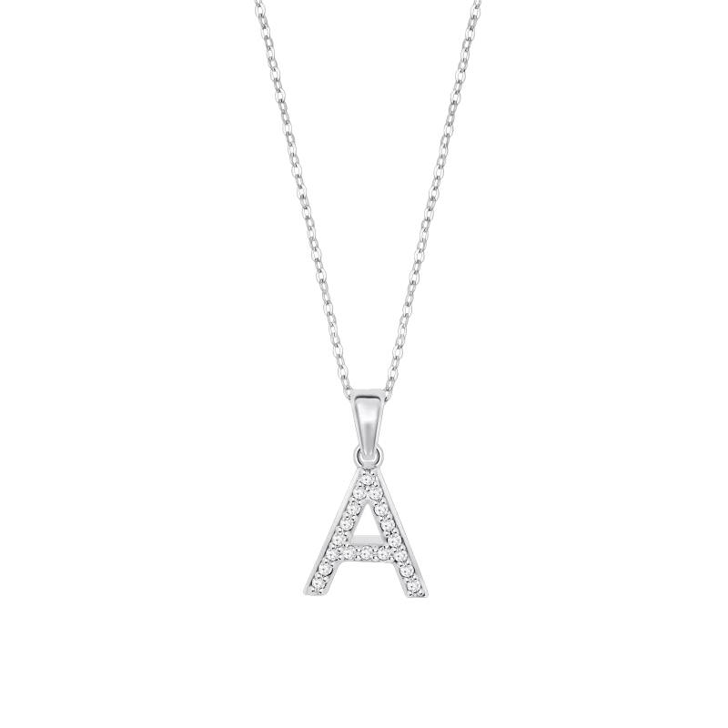 Collar Lotus letra y circonitas LP1958-1/A