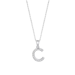 Collar Lotus letra y circonitas LP1958-1/C