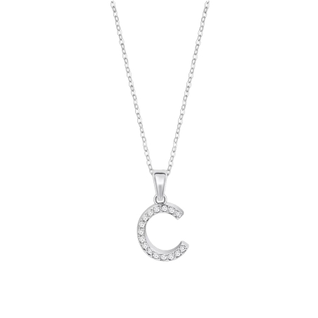 Collar Lotus letra y circonitas LP1958-1/C
