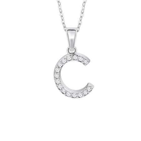 Collar Lotus letra y circonitas LP1958-1/C