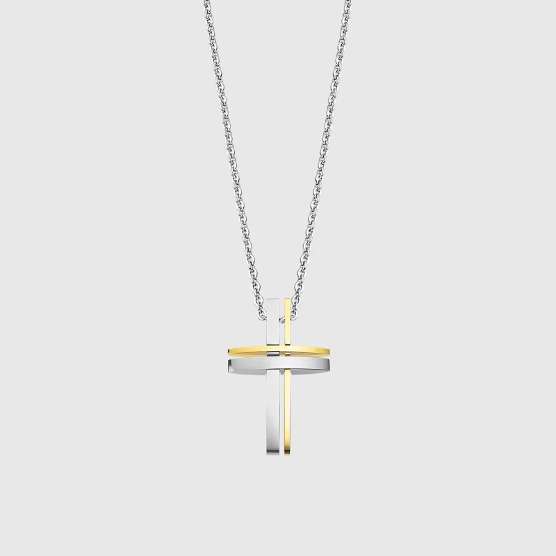 Collar Lotus Style cruz hombre LS1984-1/2