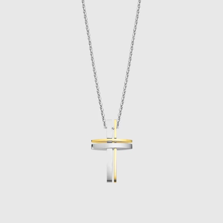 Collar Lotus Style cruz hombre LS1984-1/2