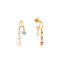 Pendientes Viceroy Plata y estrellas 13076E100-39