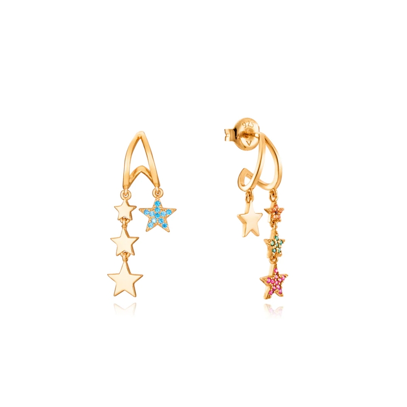 Pendientes Viceroy Plata y estrellas 13076E100-39
