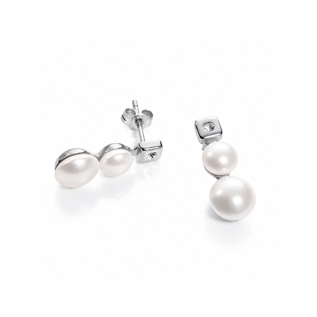 Pendientes Viceroy Plata circonitas y perlas 1215E000-60