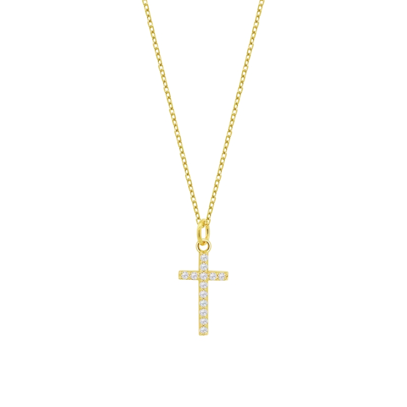 Collar Lotus Silver cruz LP3066-1/2