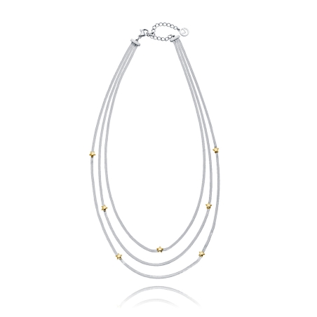 Collar Viceroy acero bicolor estrellas 14320C01000