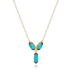 Collar Viceroy plata y gemas azules 2304C100-52