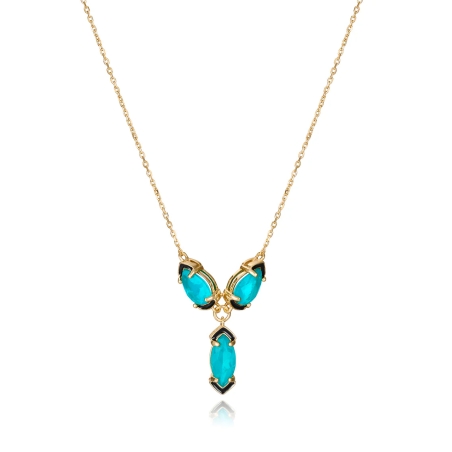 Collar Viceroy plata y gemas azules 2304C100-52