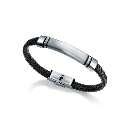 Pulsera Viceroy acero y piel 75219P01010
