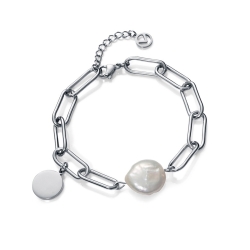 Pulsera Viceroy placa y perla 1317P01000