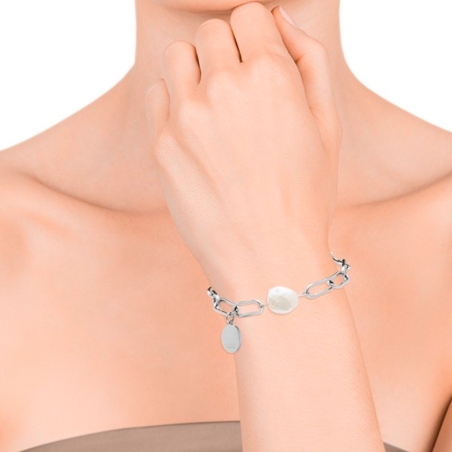 Pulsera Viceroy placa y perla 1317P01000
