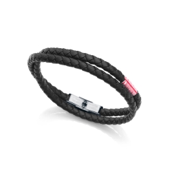 Pulsera Viceroy acero y piel 1383P01010