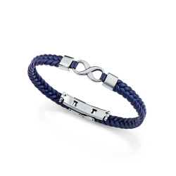 Pulsera Viceroy acero y piel 14331P01013