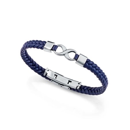 Pulsera Viceroy acero y piel 14331P01013