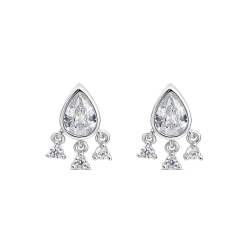 Pendientes Itemporality Plata Gotas SEA-101-456-UU