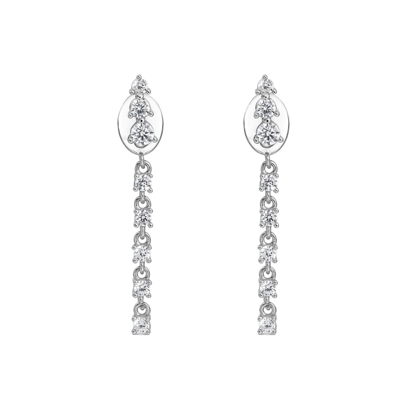 Pendientes Itemporality Plata Cascada SEA-101-459-UU