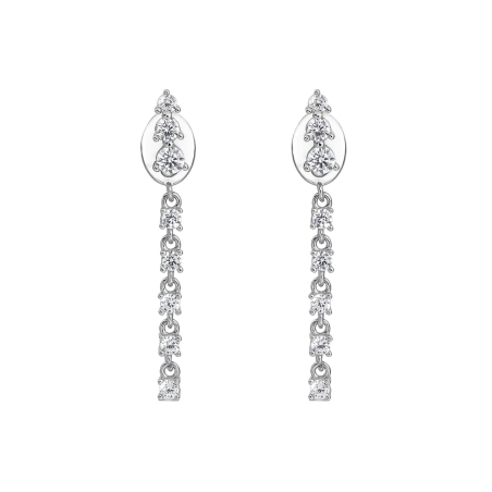 Pendientes Itemporality Plata Cascada SEA-101-459-UU