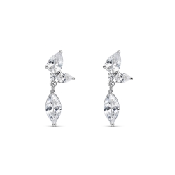 Pendientes Itemporality Plata Hojas SEA-101-460-UU