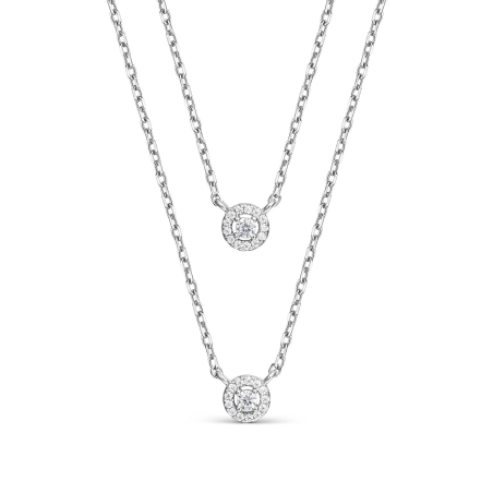 Collar Itemporality Plata Círculos SNL-101-207-UU