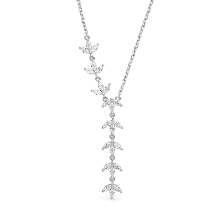 Collar Itemporality Plata Hojas SNL-101-209-UU