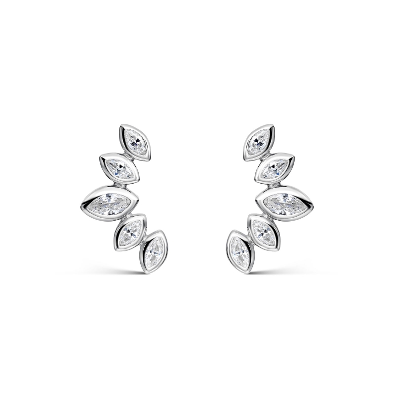 Pendientes Itemporality Plata Flora SEA-101-454-UU