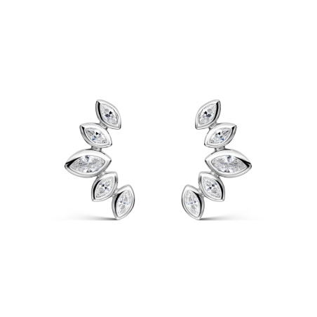 Pendientes Itemporality Plata Flora SEA-101-454-UU