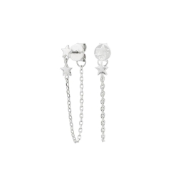 Pendientes Itemporality Plata Estrellas SEA-100-124-UU