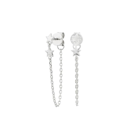 Pendientes Itemporality Plata Estrellas SEA-100-124-UU