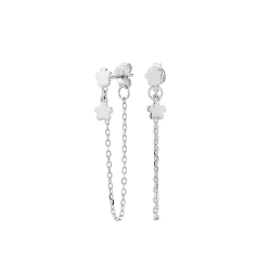 Pendientes Itemporality Plata Flores SEA-100-122-UU