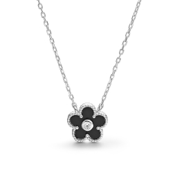 Collar Itemporality Plata Flor SNL-102-194-UU