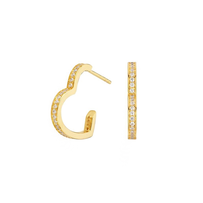 Pendientes Itemporality Plata Corazonada SEA-201-028-UU