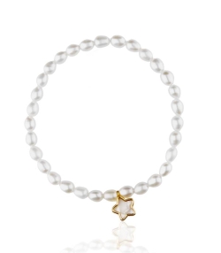 Pulsera "Pearls" de perlas, oro 18k. y nacar