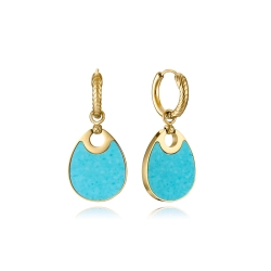 Pendientes Viceroy amazonita y nácar 15190E01012