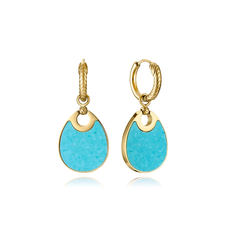 Pendientes Viceroy amazonita y nácar 15190E01012