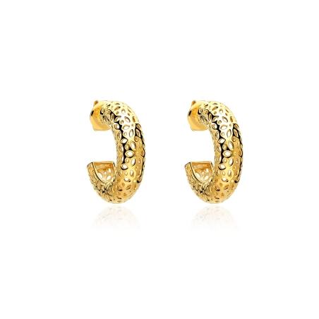 Pendientes plata baño oro 18k "Abeil"