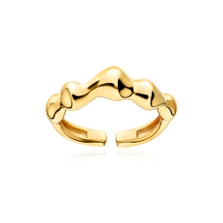 Anillo plata baño oro 18k "Mimba"