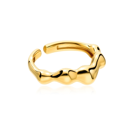 Anillo plata baño oro 18k "Mimba"