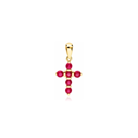 Colgante oro 18k y rubíes "Balve"