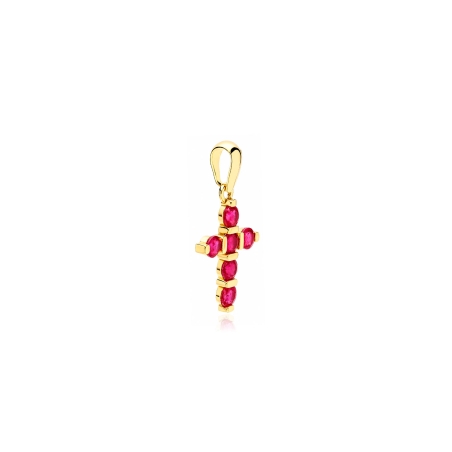 Colgante oro 18k y rubíes "Balve"