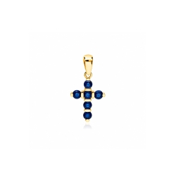 Colgantes oro 18k y zafiros "Balve"