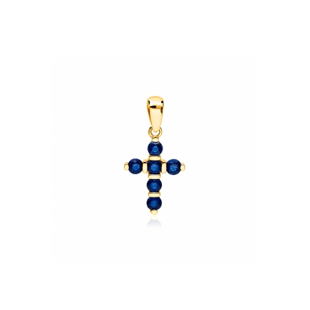 Colgantes oro 18k y zafiros "Balve"