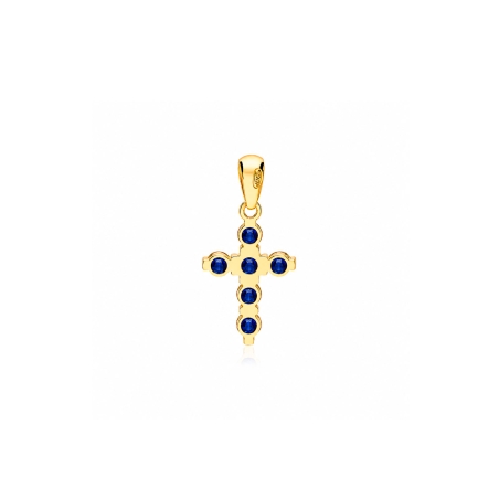 Colgantes oro 18k y zafiros "Balve"